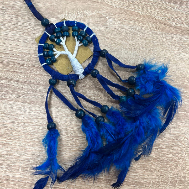 Ловец снов Дерево Жизни, цвет синий d-6 см, L-20 см