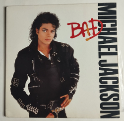 Винтажная виниловая пластинка LP Michael Jackson Bad (Spain 1987)