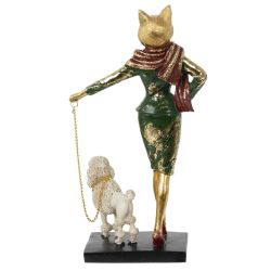 GAEM Фигурка декоративная "Кошка", L11,5 W6,5 H23,5 см