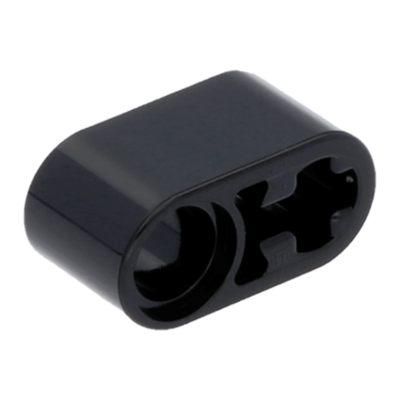 Lego 50шт Подъемный рычаг толщиной 1х2 мм со штифтом и отверстием для оси (черный) 60483-6006140 / 6