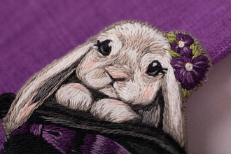 Набор для вышивания "PANNA" "Живая картина" JK-2275 "Брошь. Малыш-фокусник" 5 х 6 см