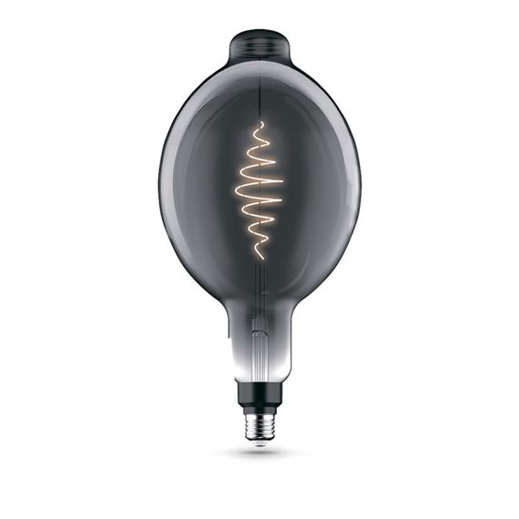 Лампа светодиодная филаментная Gauss E27 8,5W 1800K серая 152802005