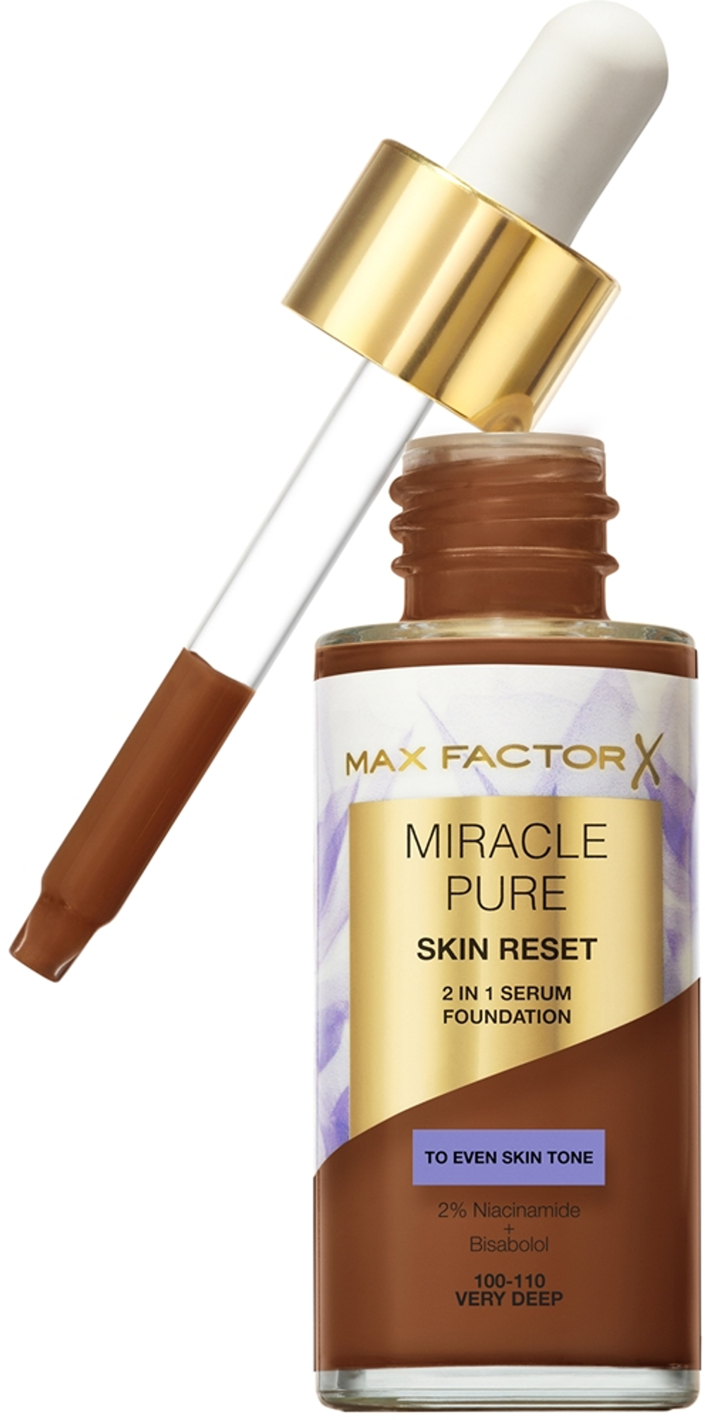 Max Factor Miracle Pure Skin Reset - Подкладка для ухода оттенок 100-110 Very Deep, 30 ml