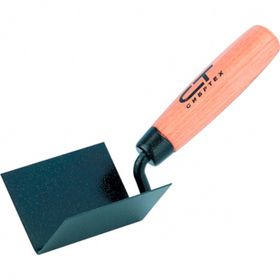 Кельма угловая СибрТех 80 x 60 x 60 мм стальная, буковая ручка (86307)