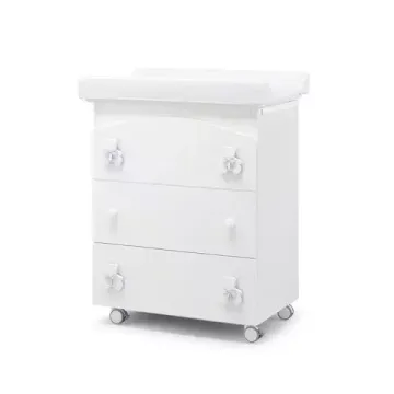 Пеленальный комод Erbesi Dudu White/Azzuro