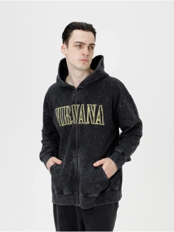 Зип Худи PARABOLA Nirvana оверсайз для мужчин и женщин