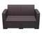 Уличный диван с подушками Monaco Lounge, коричневый