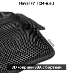 Передние автомобильные коврики ЭВА с бортами для Haval F7 II (24-н.в.)