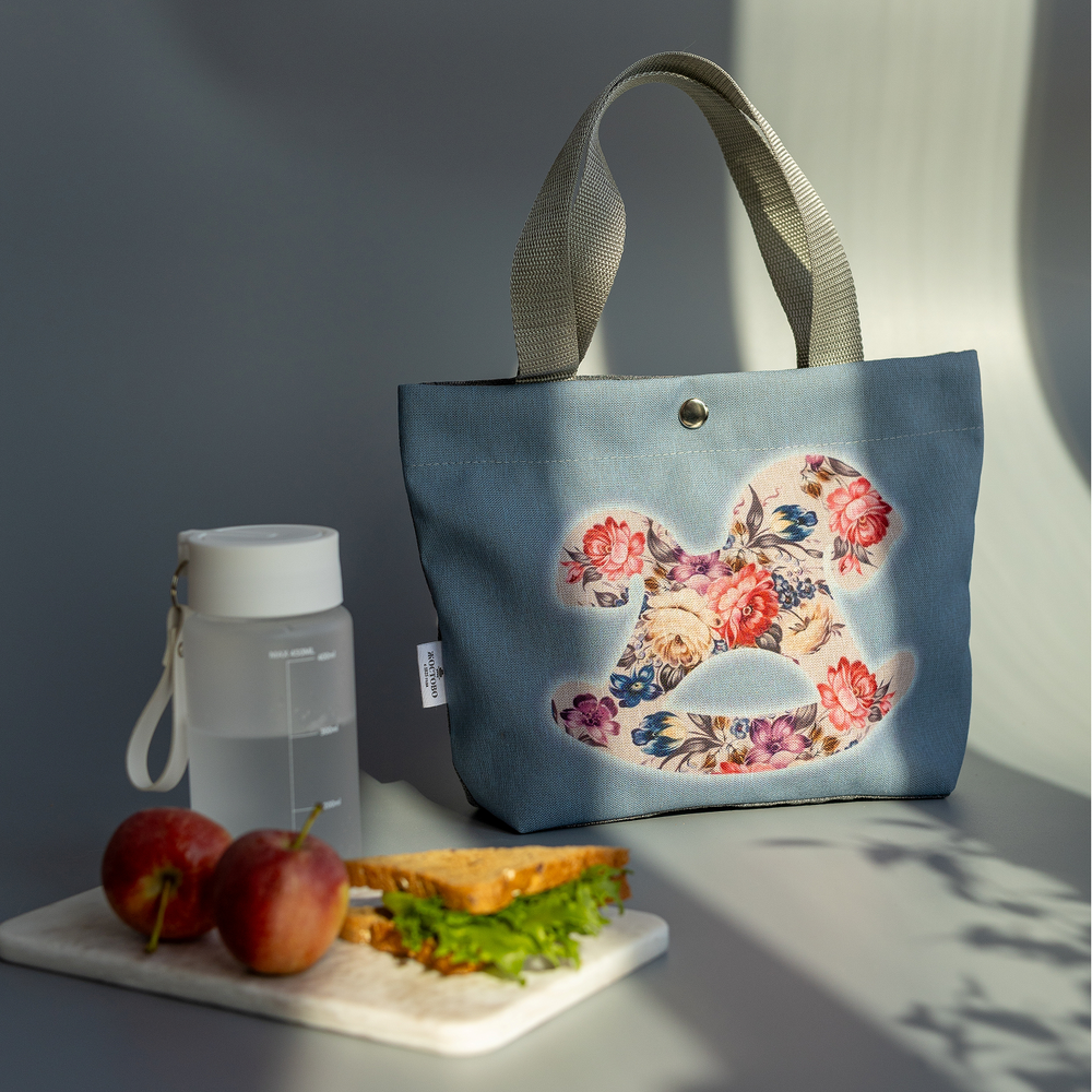 Сумочка для завтрака голубая