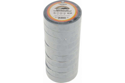 Профессиональная изолента ПВХ KRANZ 0,18х19 мм, 20 м, серая KR-09-2808