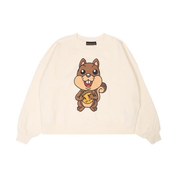 Drew House FW22 Sherman Boxy Crewneck - Sherman Off-white