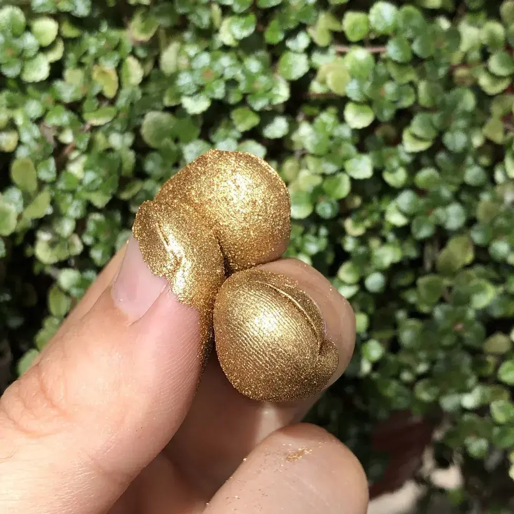 Бронзовая пудра БПК 100 гр, пигмент бронзовый 80-60 микронов (металлическая пудра) для краски и декора, крупная