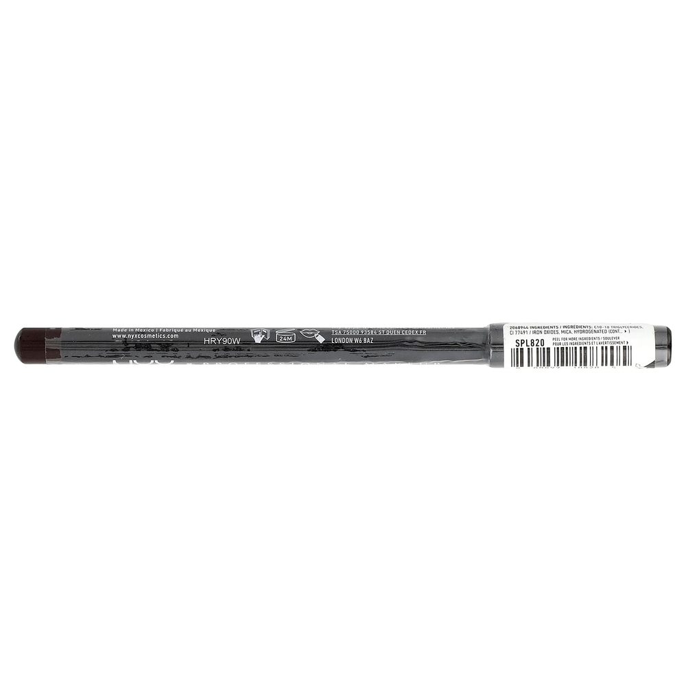 NYX Professional Makeup, Тонкий карандаш для губ, 820 эспрессо, 1,04 г (0,03 унции)