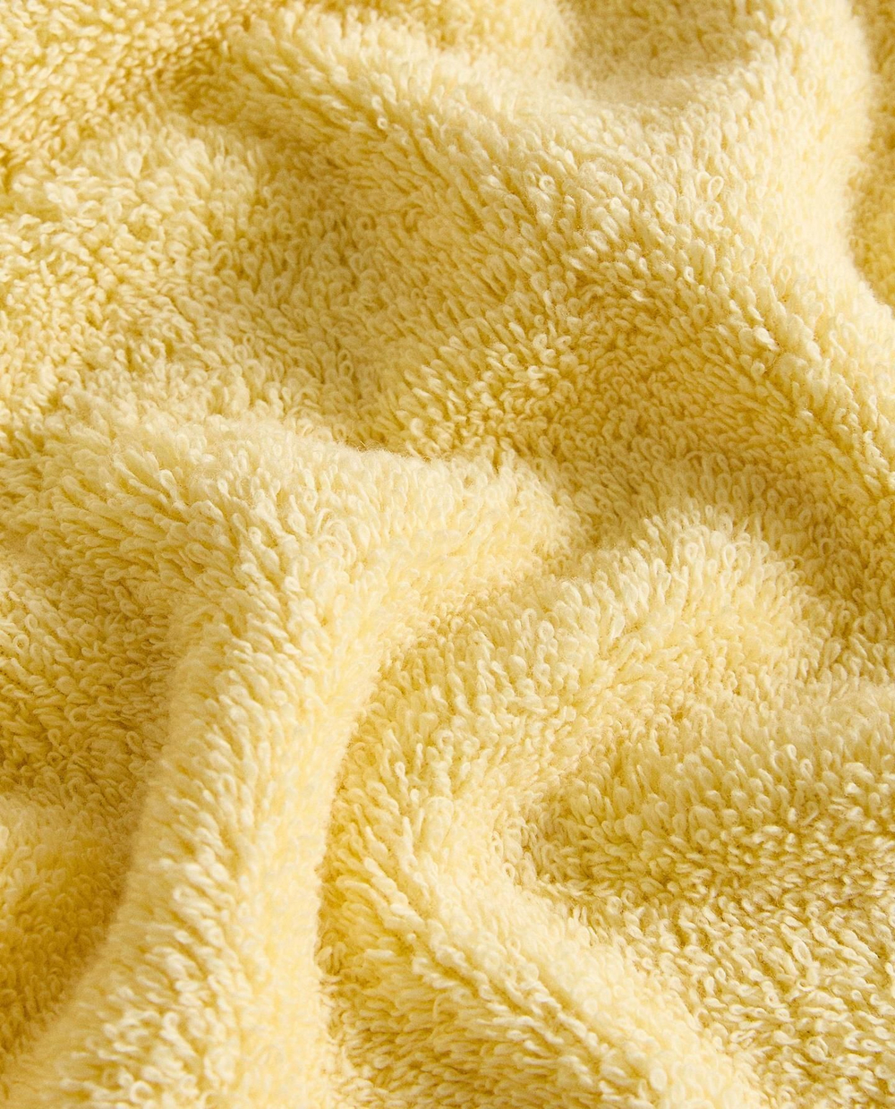 Zara Home - Гладкое махровое хлопковое банное полотенце (500 гхм2), желтый, 30х50 см