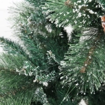 Ёлка «Кристальная» 210 см, Леска+ПВХ, шишки,белое напыление (900 веток)