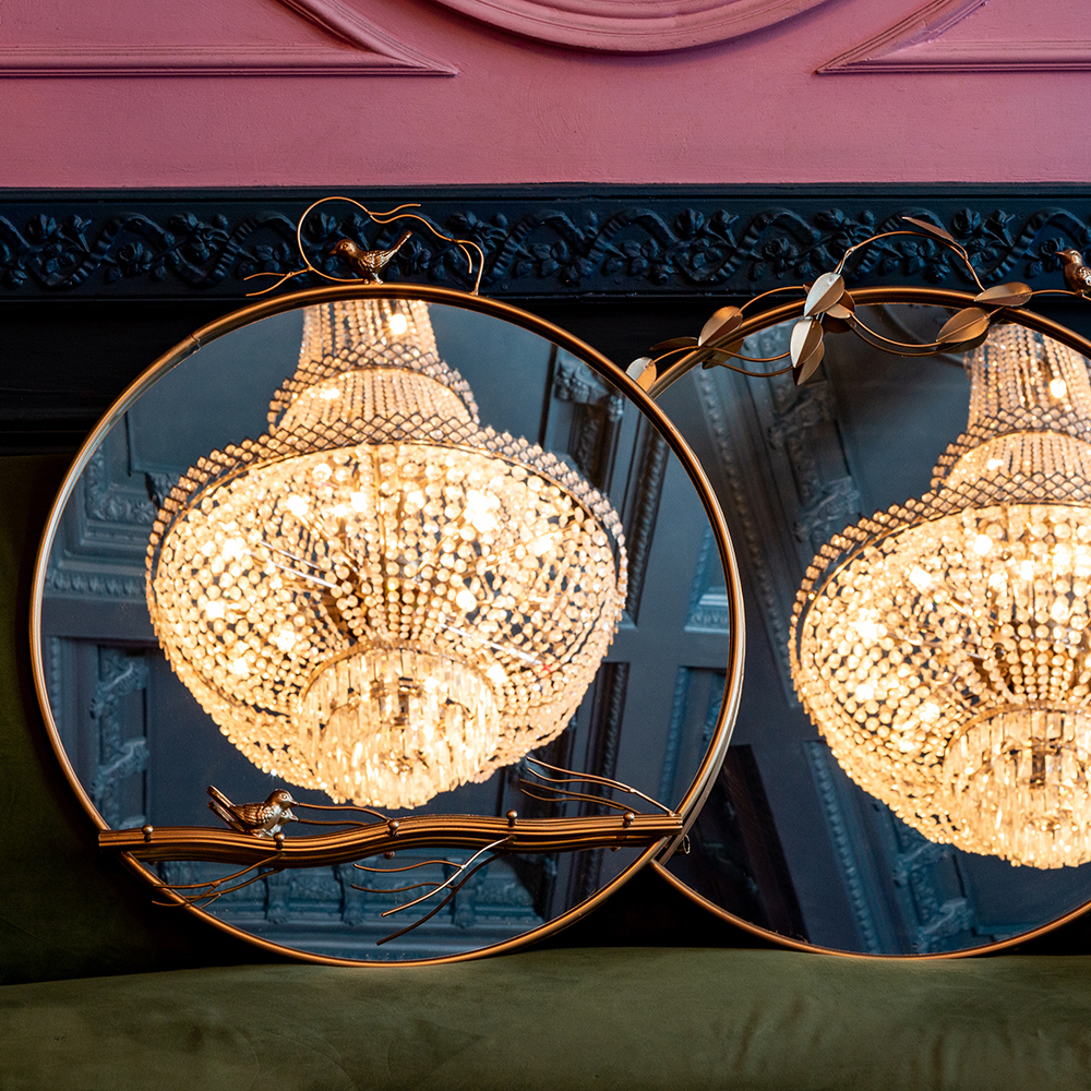 Зеркало настенное Объект мечты Багатель Голд