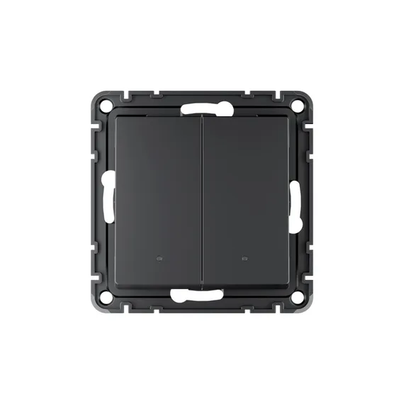 Выключатель 2-кл. AtlasDesign Smart 10А (сх. 5) L+N с подсветкой Zigbee механизм карбон SE ATN001053Z