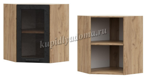 Дина ШВ 600 фасад шимо светлый/копус белый Стендмебель