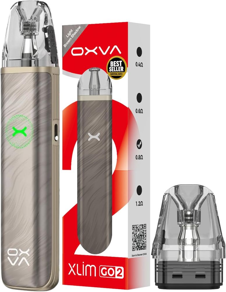 OXVA Xlim Go 2 Vape Pod Kit - Light Brown Shadow (3ml, 0.8ohm)