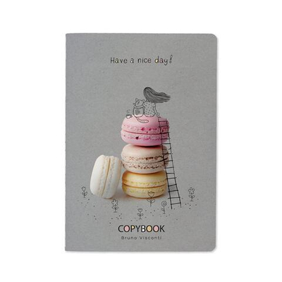 Тетрадь А5 40л. клетка "Nice days with macarons" (BrunoVisconti)