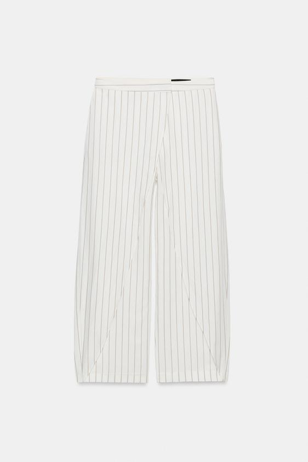 ZARA БРЮКИ-ПАРЕО В ПОЛОСКУ ИЗ СМЕСОВОГО ЛЬНА — ZW COLLECTION, ПОЛОСКИ