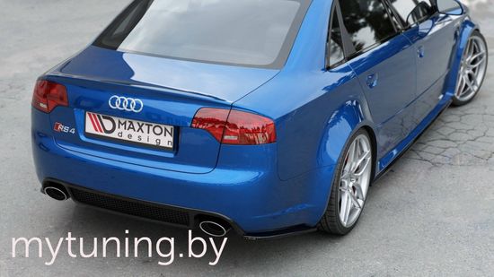 Сплиттеры бампера заднего боковые V.2 для AUDI RS4 B7 Sedan (06-08)