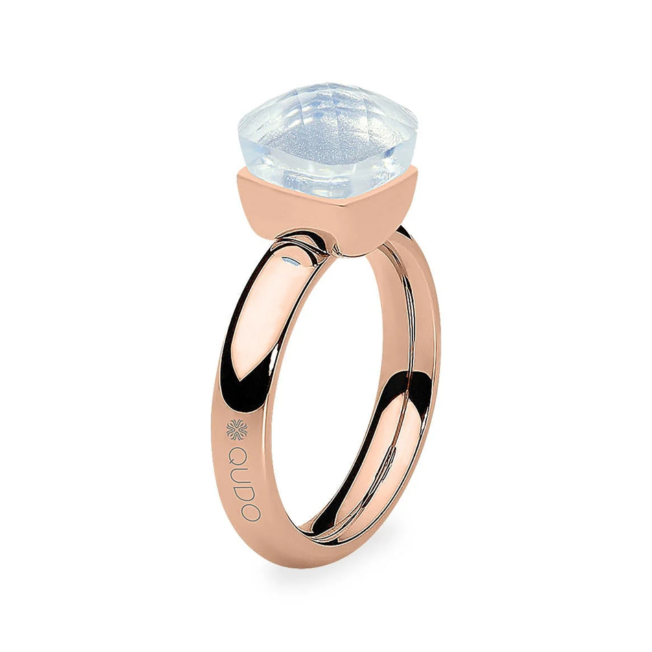 Кольцо Qudo Firenze arctic blue opal 18 мм 612185 BL/RG