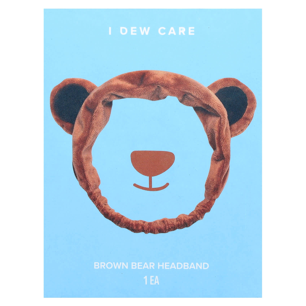 I Dew Care, повязка на голову с бурым медведем, 1 шт.