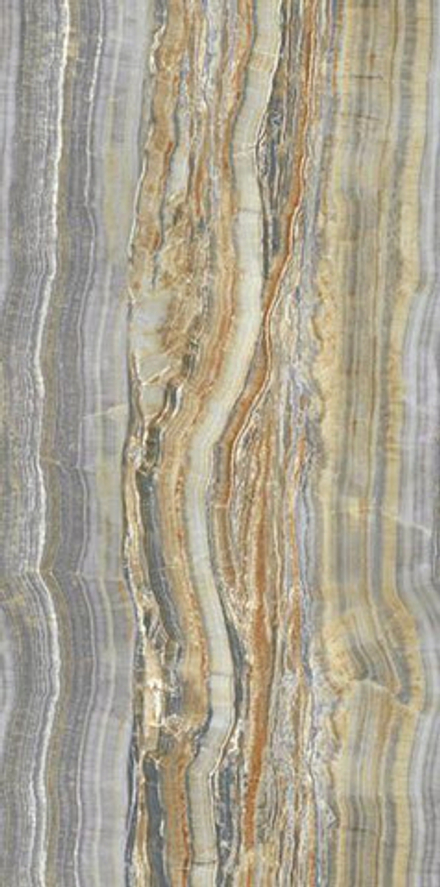 Керамогранит Ultra Onici Grey Onyx Vein Cut Lucidato Shiny 150