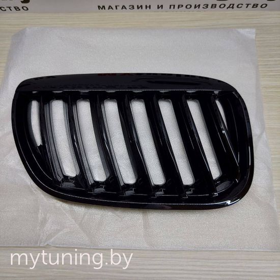 Решетка (ноздри) радиатора GLOSSY BLACK для BMW X5 E53 LCi
