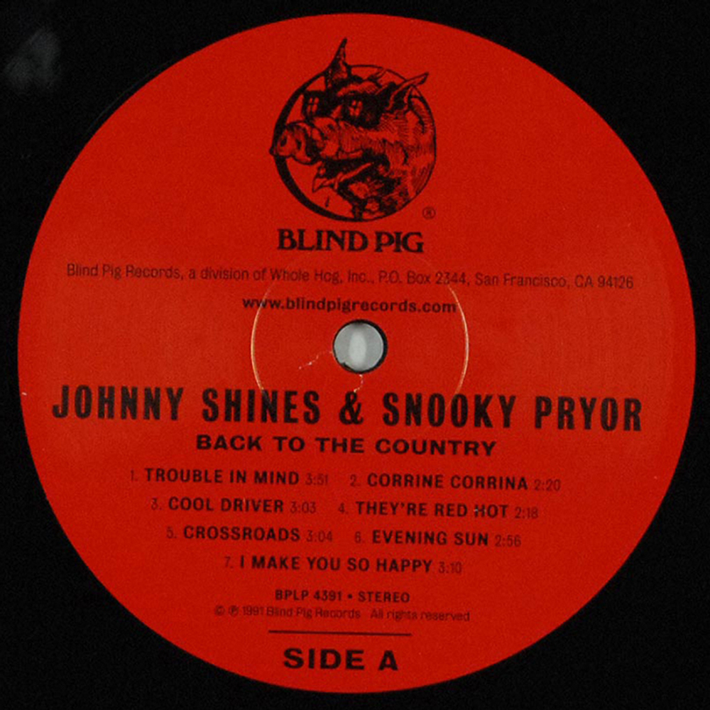 Johnny Shines & Snooky Pryor / Back To The Country (LP)