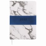 Ежедневник датированный 2022 А5 148х218 мм GALANT "Athens", под кожу, синий, 112943