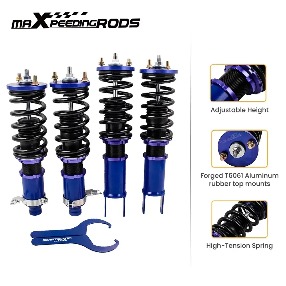Комплект для автомобиля Honda Civic 1988-1991 Maxpeedingrods Shock Absorbers Front and Rear Coilover Suspension Kit lowering kit