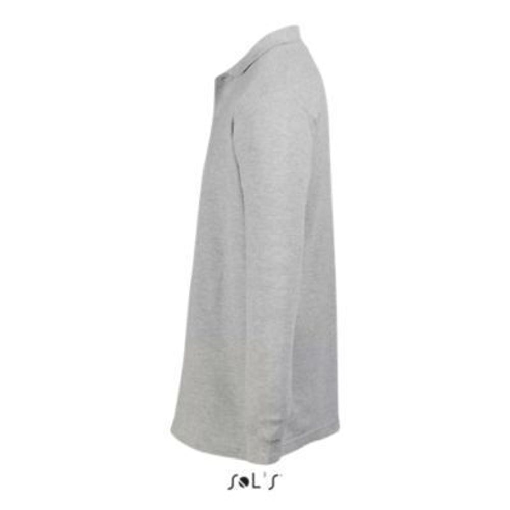 Рубашка поло мужская Sol's Star с длинным рукавом. Тёмно-синий  XL