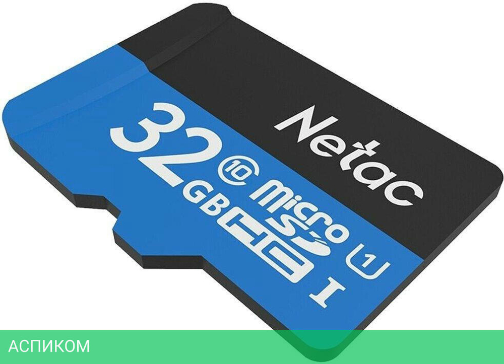 Карта памяти Netac P500 Standard 32GB + адаптер (NT02P500STN-032G-R)