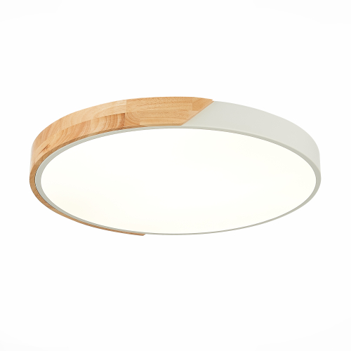 SLE200952-01 Светильник потолочный Белый, Светлое дерево/Белый LED 1*45W 3000K/4000K/6000K