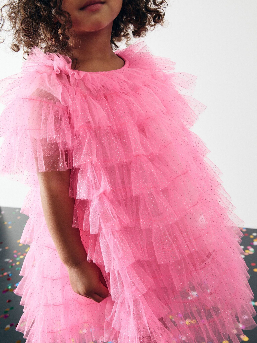 Платье для девочки Next B83-533, Фуксия