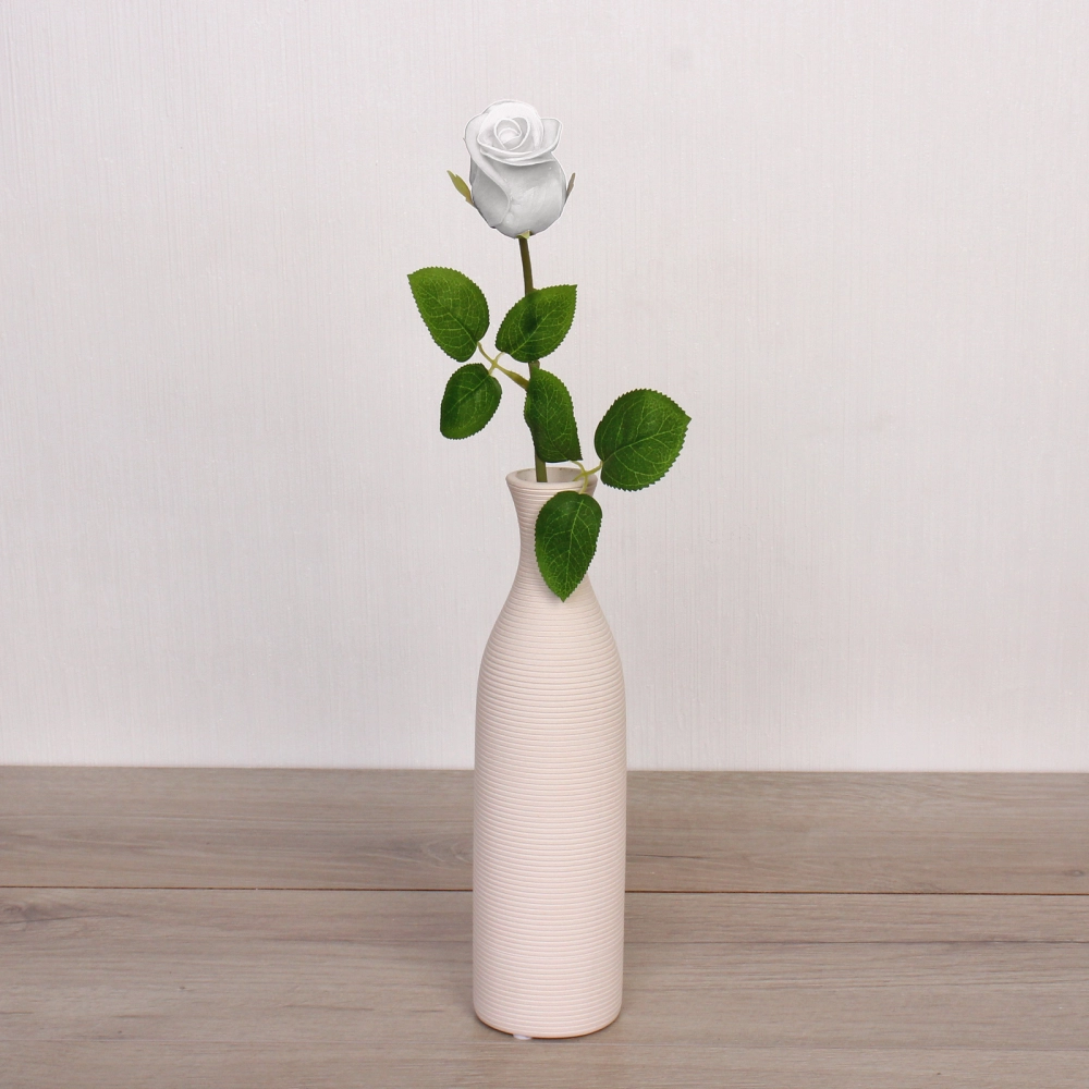 Цветок искусственный «Natur» 45см Роза белая