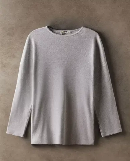 ZARA HOME ХЛОПКОВЫЙ ТОП, СЕРЫЙ