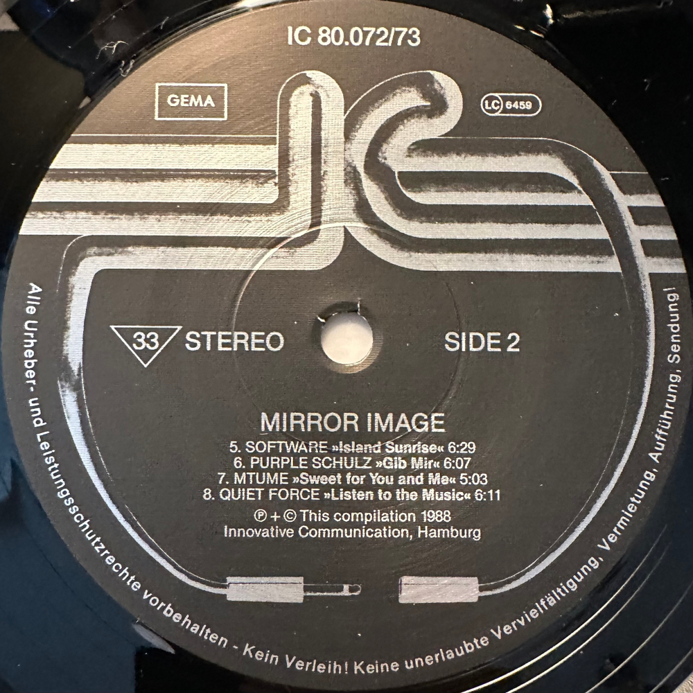 Сборник Mirror Image 2LP (Германия 1988г.)