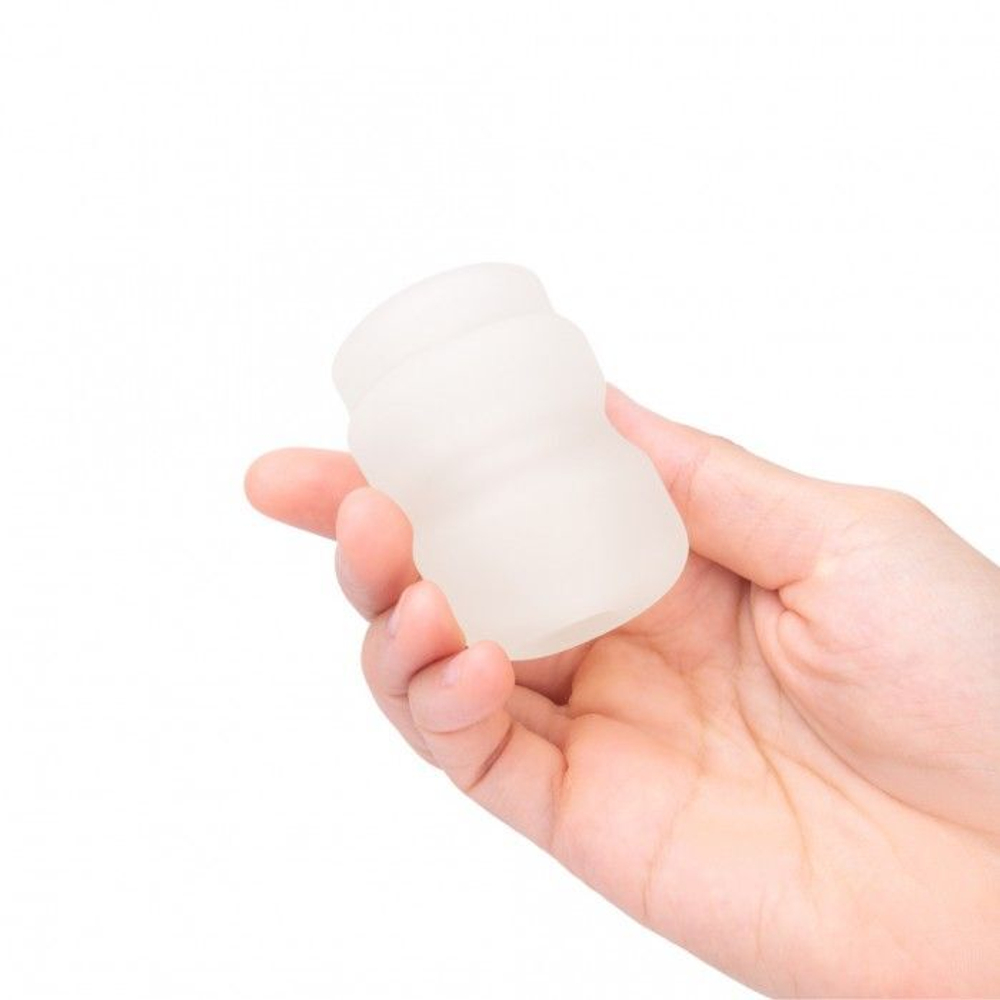 Прозрачный компактный мастурбатор Pink Vibe (Цвет: прозрачный)