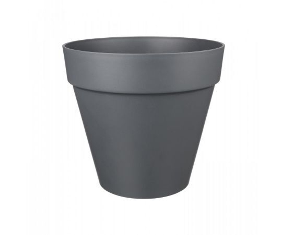 Горшок для цветов Кашпо напольное для уличных и комнатных растений Tarragon 7 л со вставкой D250 мм серый 221610535/01