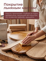 Журнальный столик, 78х78х40, Монти, круглый, деревянный, прикроватный, MAKOSA