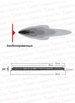 Светодиодная балка RIGID 30″ SR-серия PRO (36 светодиодов) — Комбинированный свет (Водительский/Дальний)