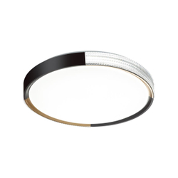 7629/DL PALE SN 184 Светильник пластик/черный/золотистый LED 48Вт 3000-6300K D400 IP43 пульт ДУ VELIO