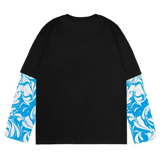 Лонгслив ARTEFACT Liquid Чёрный/белый