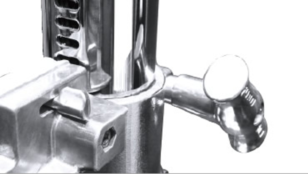 KUPO 721 Jumbo Stand 2 section. Стойка на колёсах (108-172см ↓100 кг) с редукторным механизмом