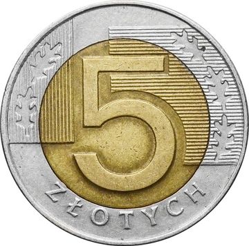 5 злотых 1994-2025 Польша