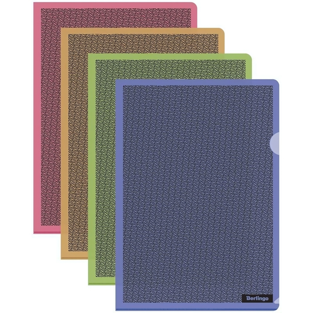Папка-уголок А4 ассорти "xFiles" (Berlingo)