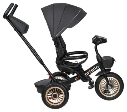 Детский трехколесный велосипед (2024) Farfello PL-03 (Черный/black)